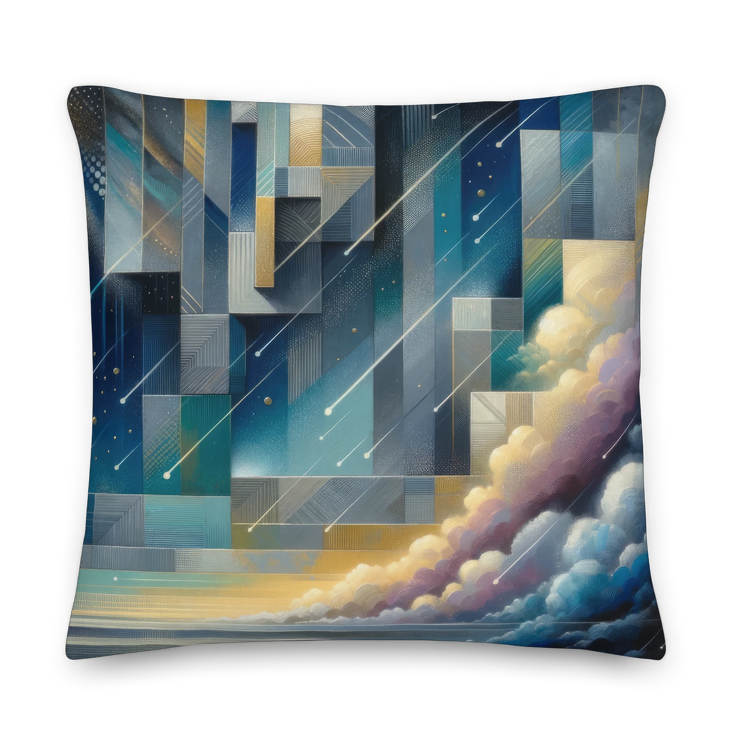 Abstract Art Pillow: Exploratory Echelons