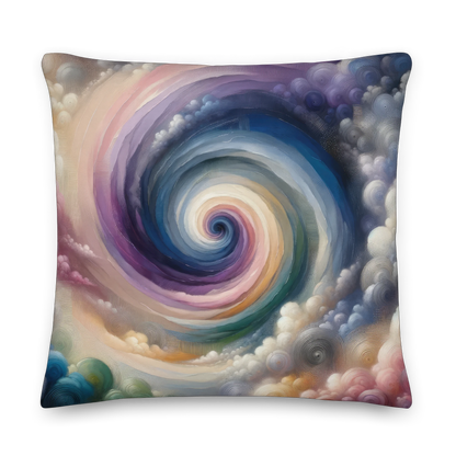 Abstract Art Pillow: Introspective Infinity