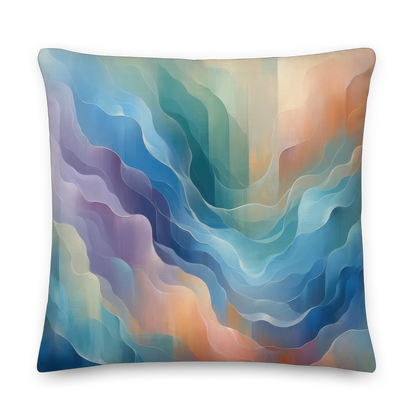 Abstract Art Pillow: Unveiling Veils