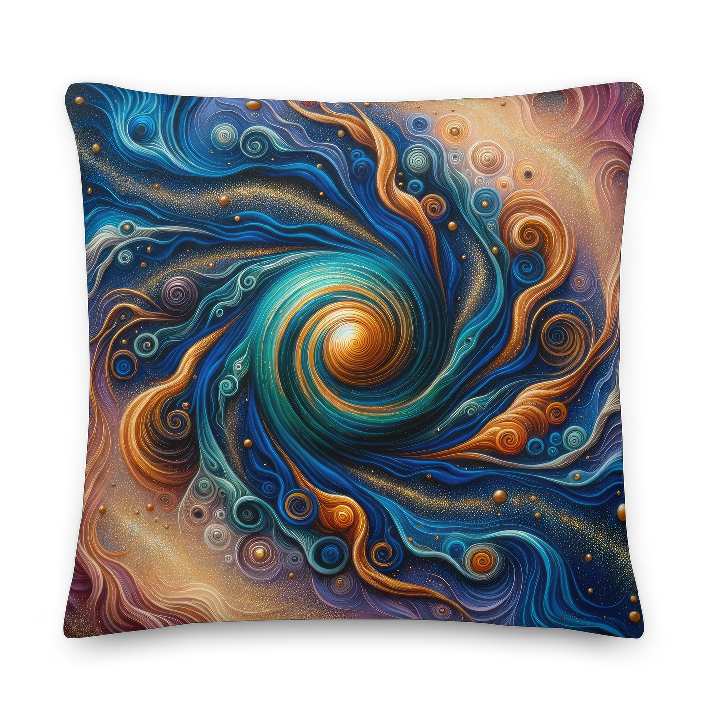 Abstract Art Pillow: Confluence of Consciousness