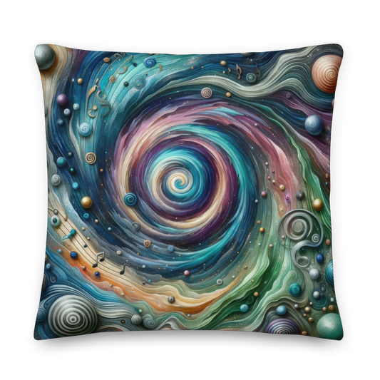 Abstract Art Pillow: Symphonic Synthesis