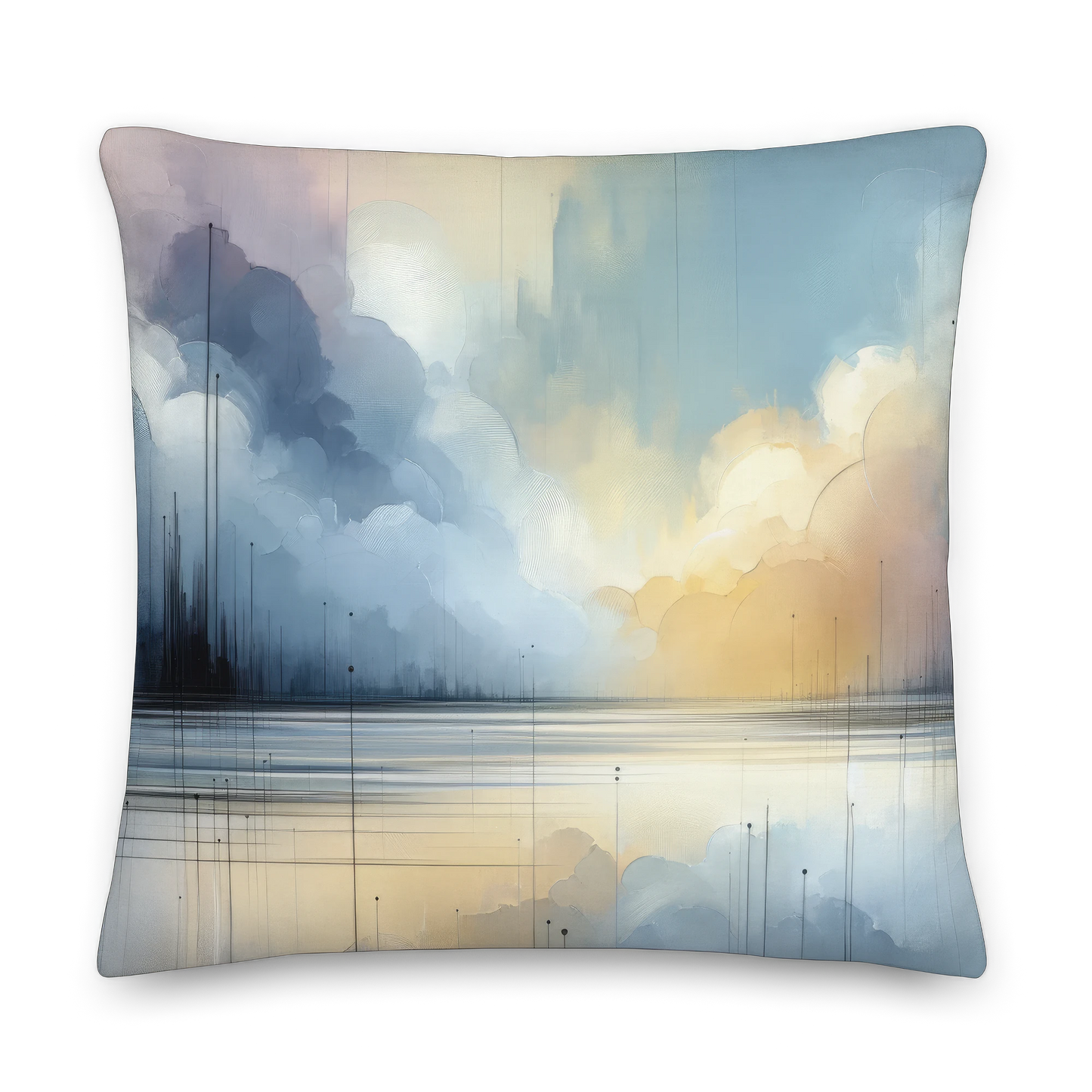 Abstract Art Pillow: Attentive Aether