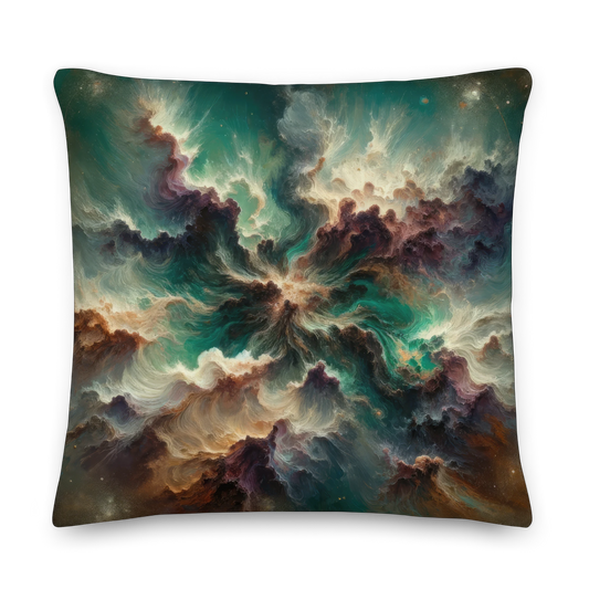 Abstract Art Pillow: Grounded Galaxy