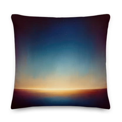 Abstract Art Pillow: Pensive Panorama