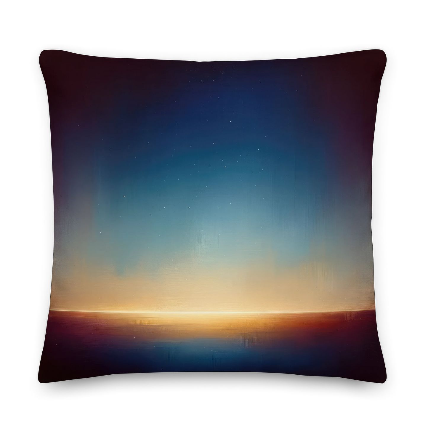 Abstract Art Pillow: Pensive Panorama