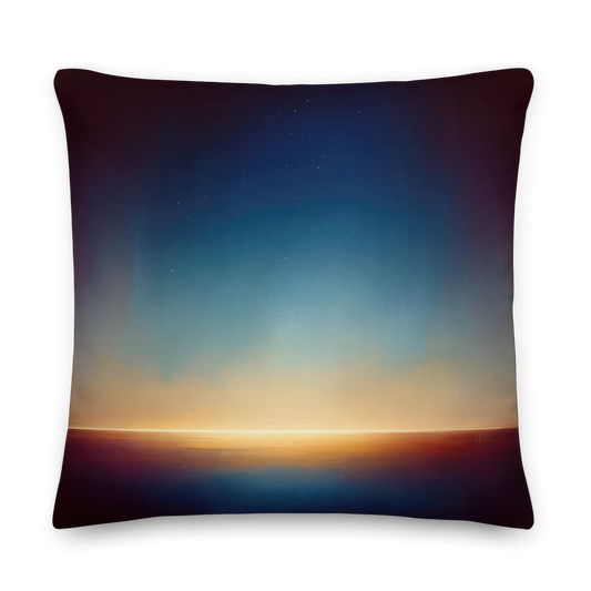 Abstract Art Pillow: Pensive Panorama