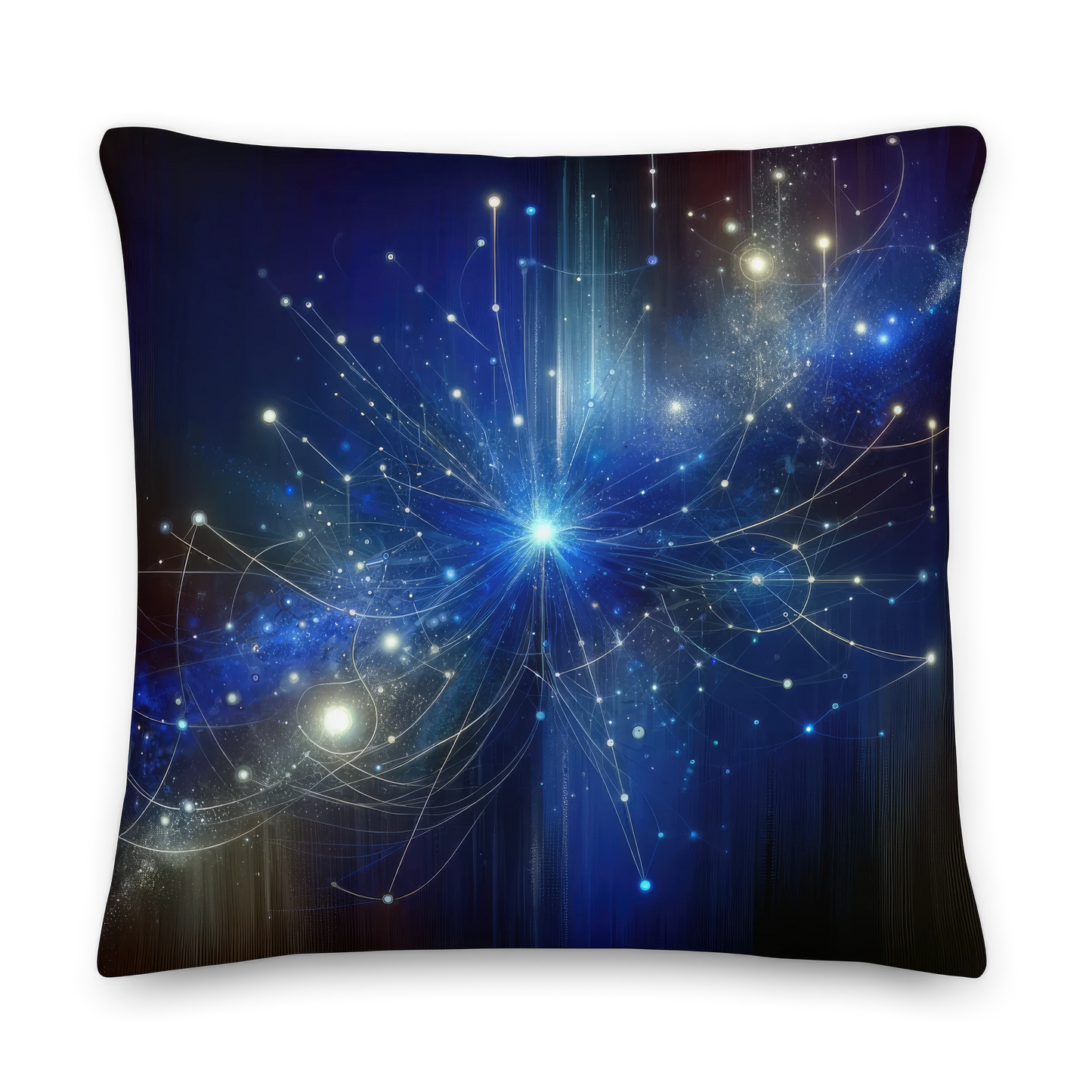 Abstract Art Pillow: Cognitive Constellation