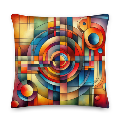 Abstract Art Pillow: Synthesis Spectrum