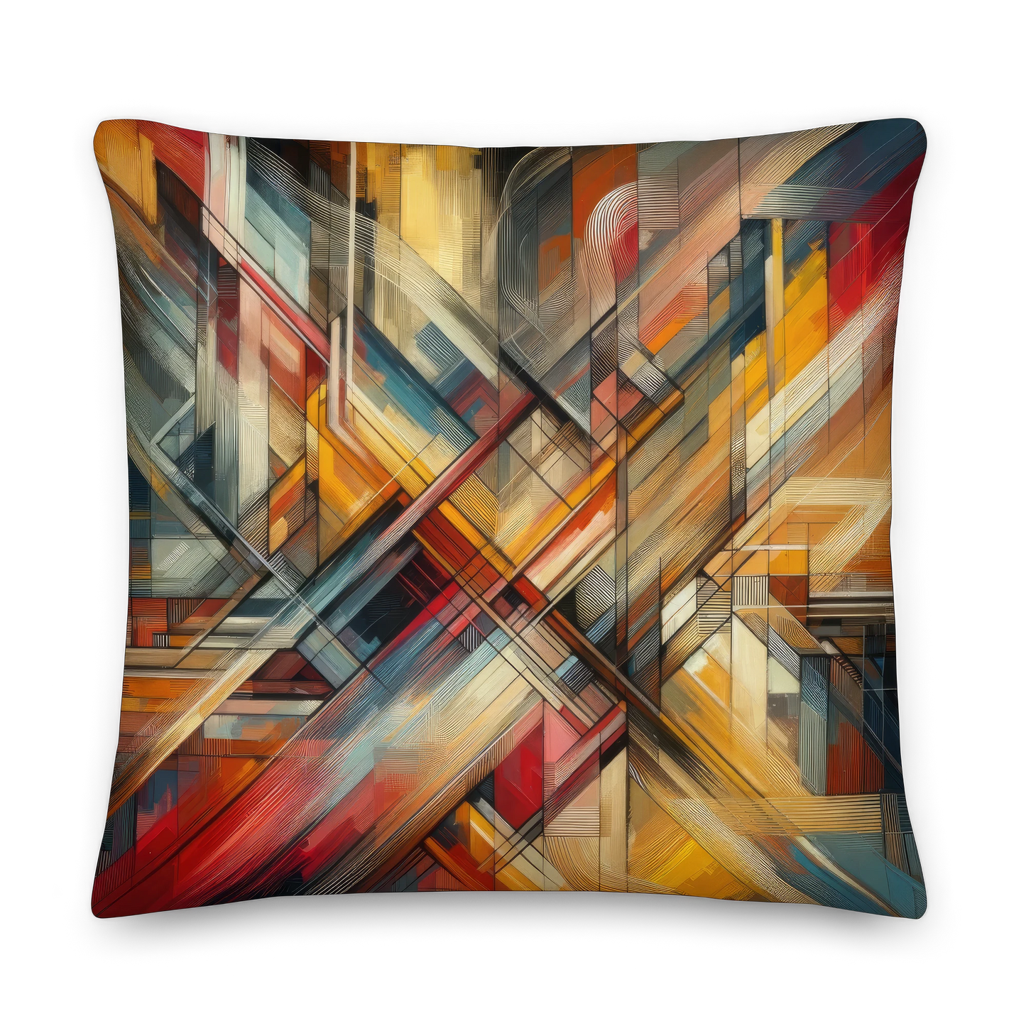 Abstract Art Pillow: Adaptive Insights
