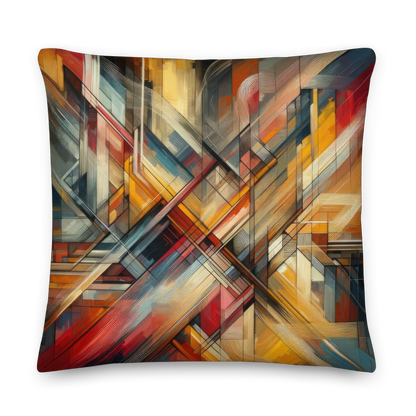 Abstract Art Pillow: Adaptive Insights