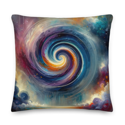 Abstract Art Pillow: Harmonic Symphony