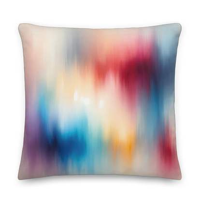 Abstract Art Pillow: Evolving Spectrum