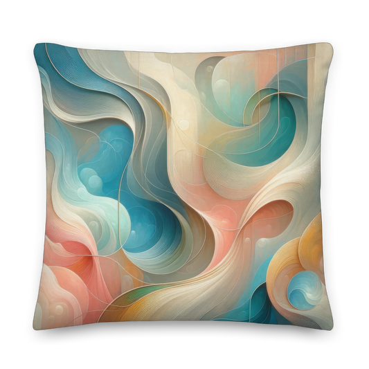 Abstract Art Pillow: Harmony in Motion