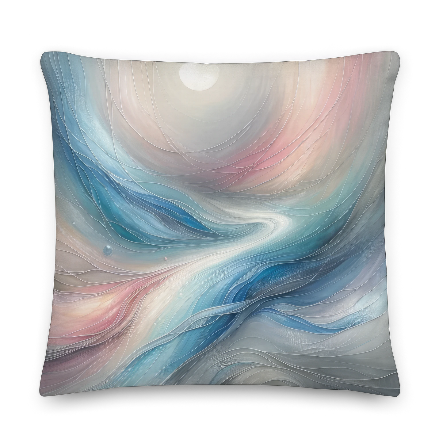 Abstract Art Pillow: Compassionate Currents