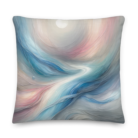 Abstract Art Pillow: Compassionate Currents