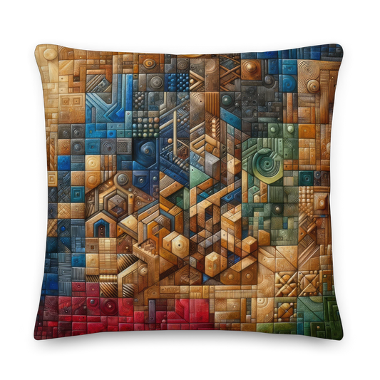 Abstract Art Pillow: Foresight Tapestry