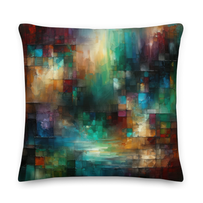 Abstract Art Pillow: Depth of Insight