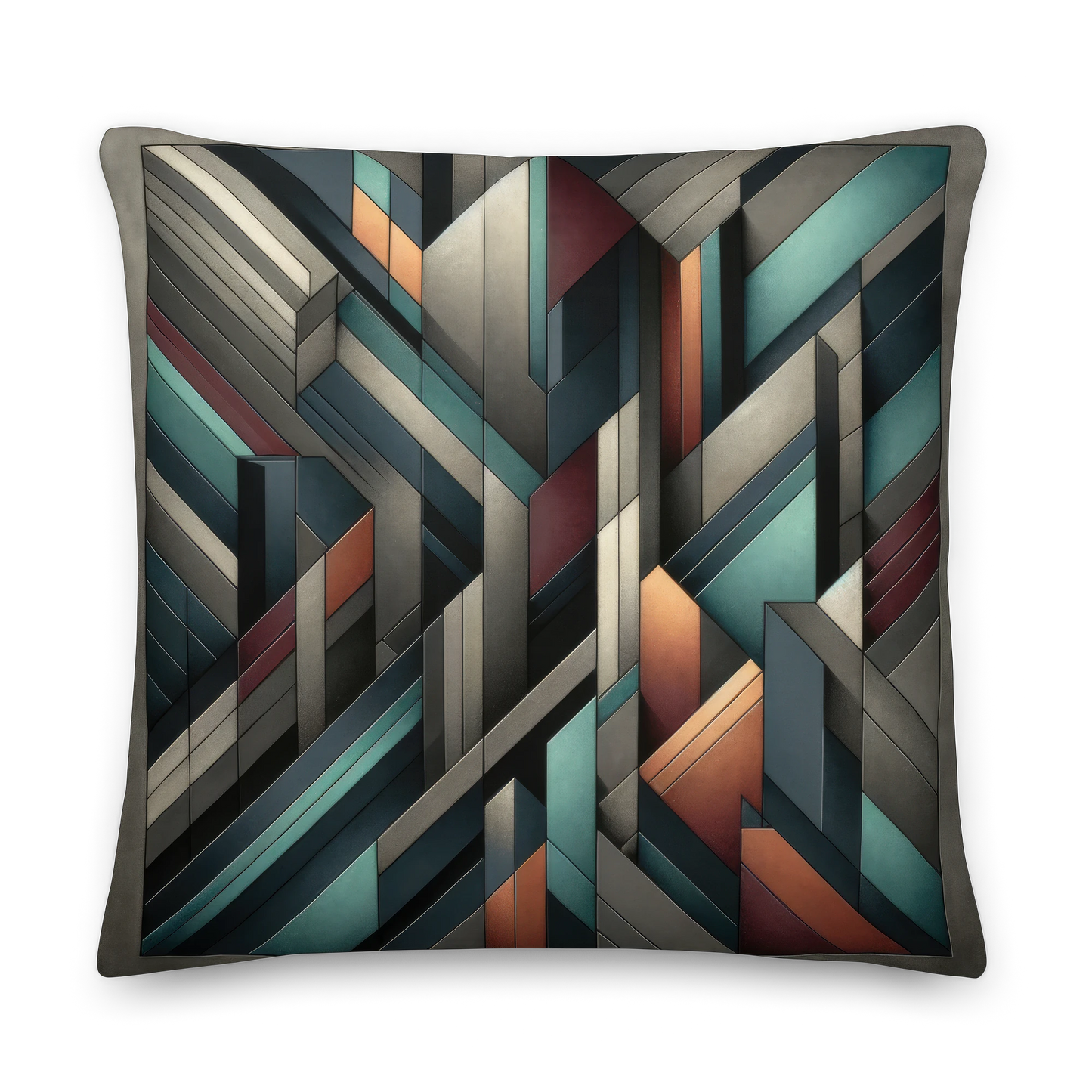 Abstract Art Pillow: Strategic Dimensions