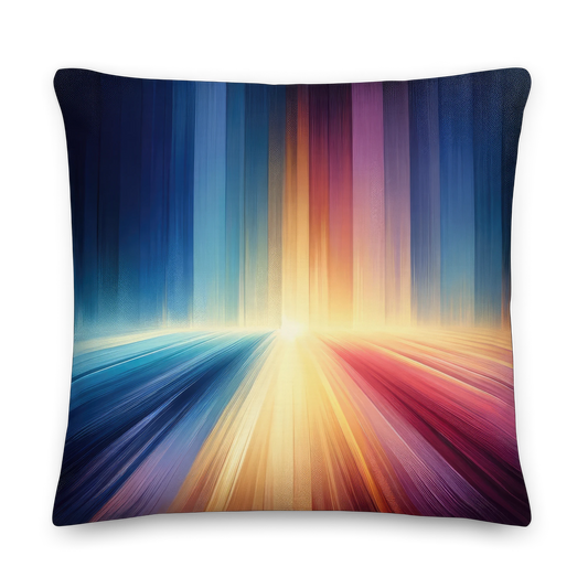 Abstract Art Pillow: Enlightening Spectrum