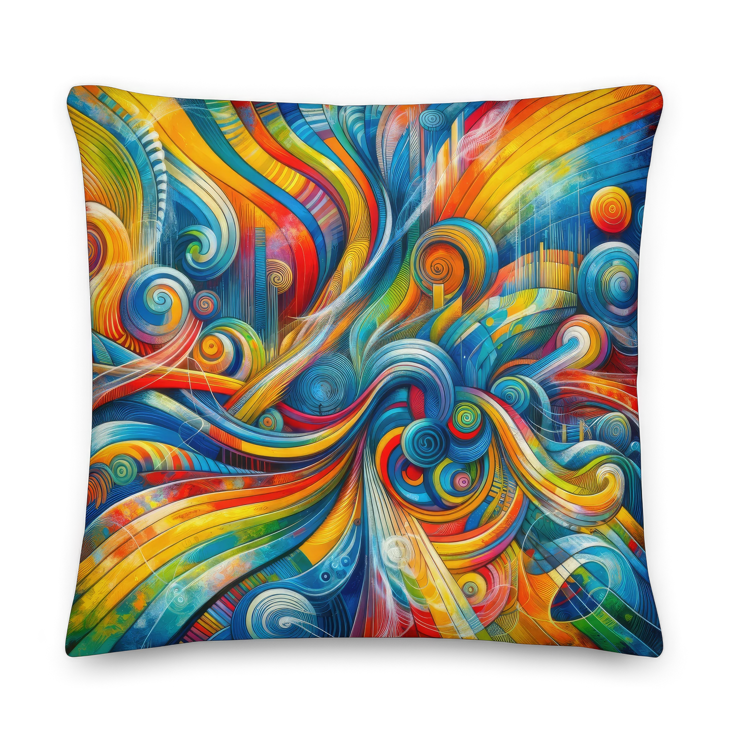 Abstract Art Pillow: Creative Pulse