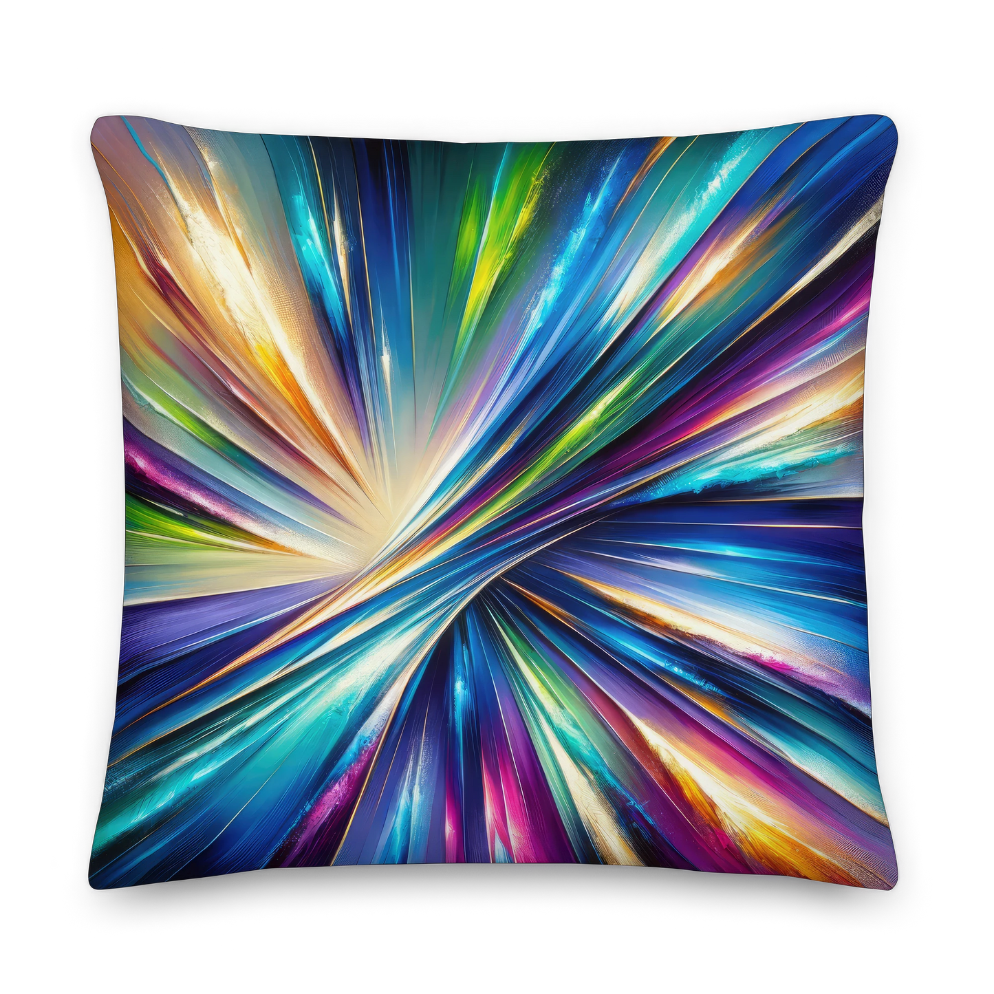 Abstract Art Pillow: Visionary Spectrum