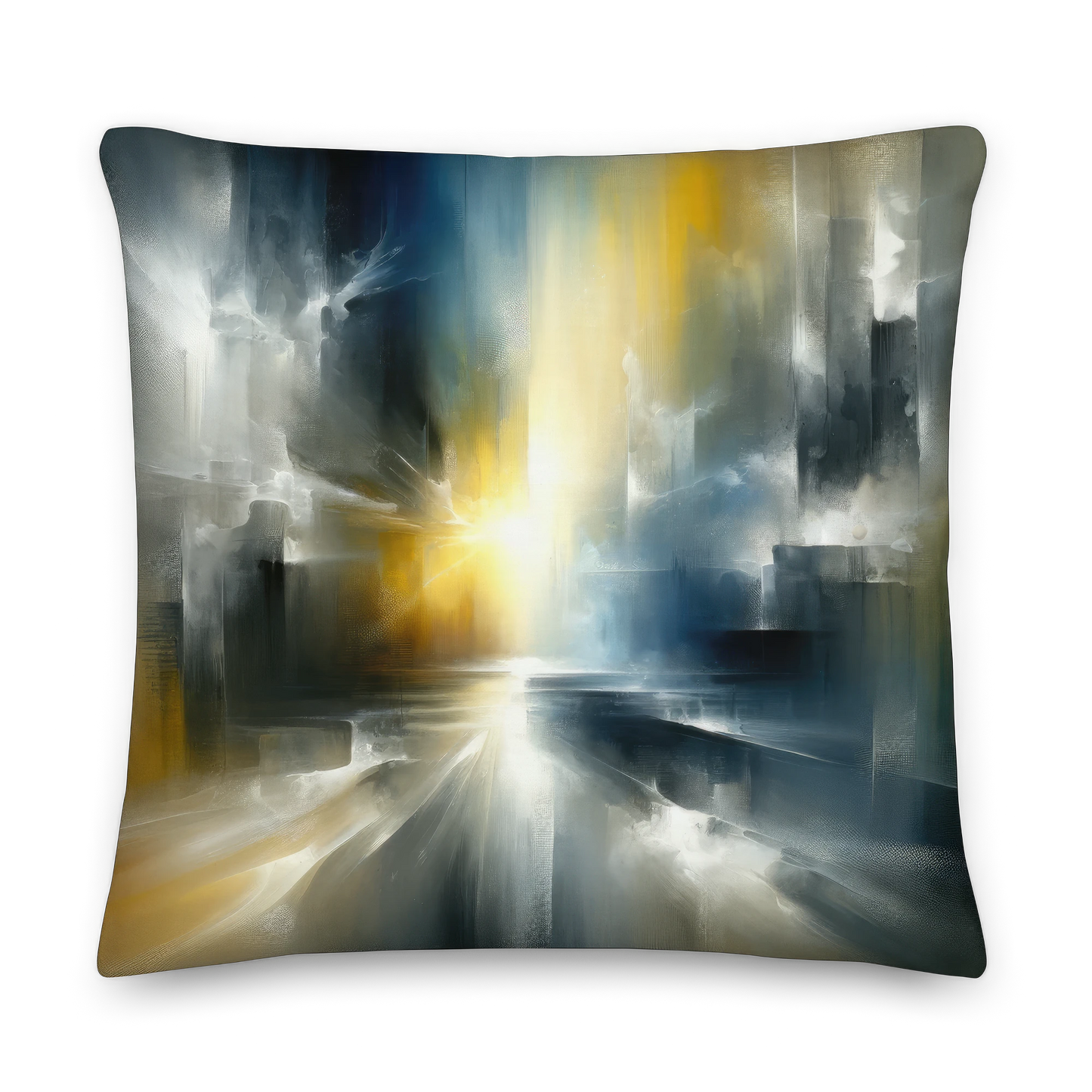 Abstract Art Pillow: Enlightening Horizons