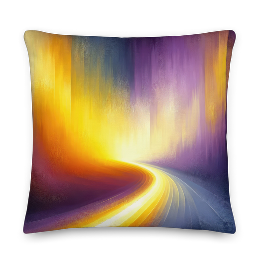 Abstract Art Pillow: Enlightened Pathways