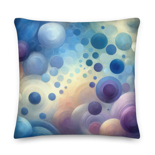 Abstract Art Pillow: Empathic Echoes