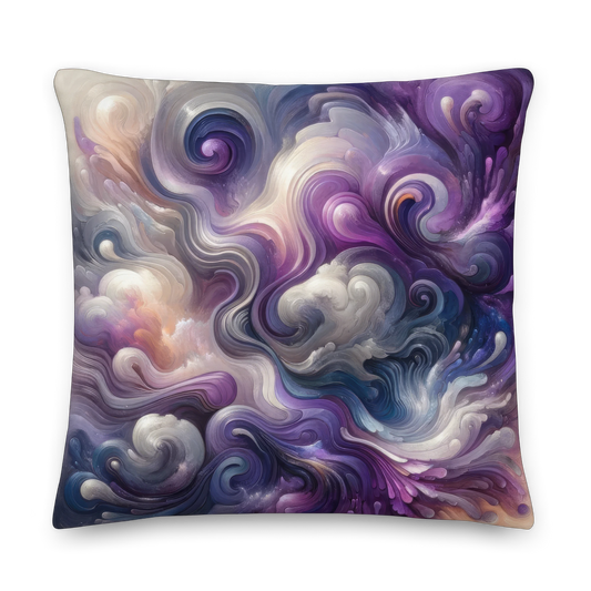 Abstract Art Pillow: Cerebral Symphony