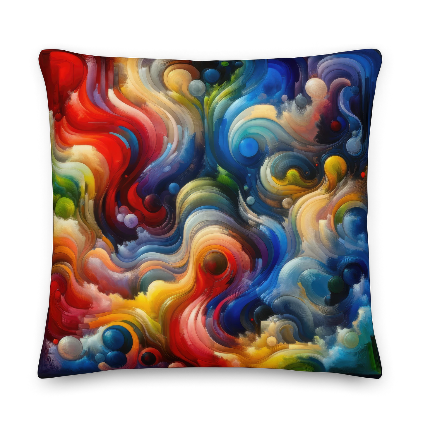 Abstract Art Pillow: Dynamic Flux