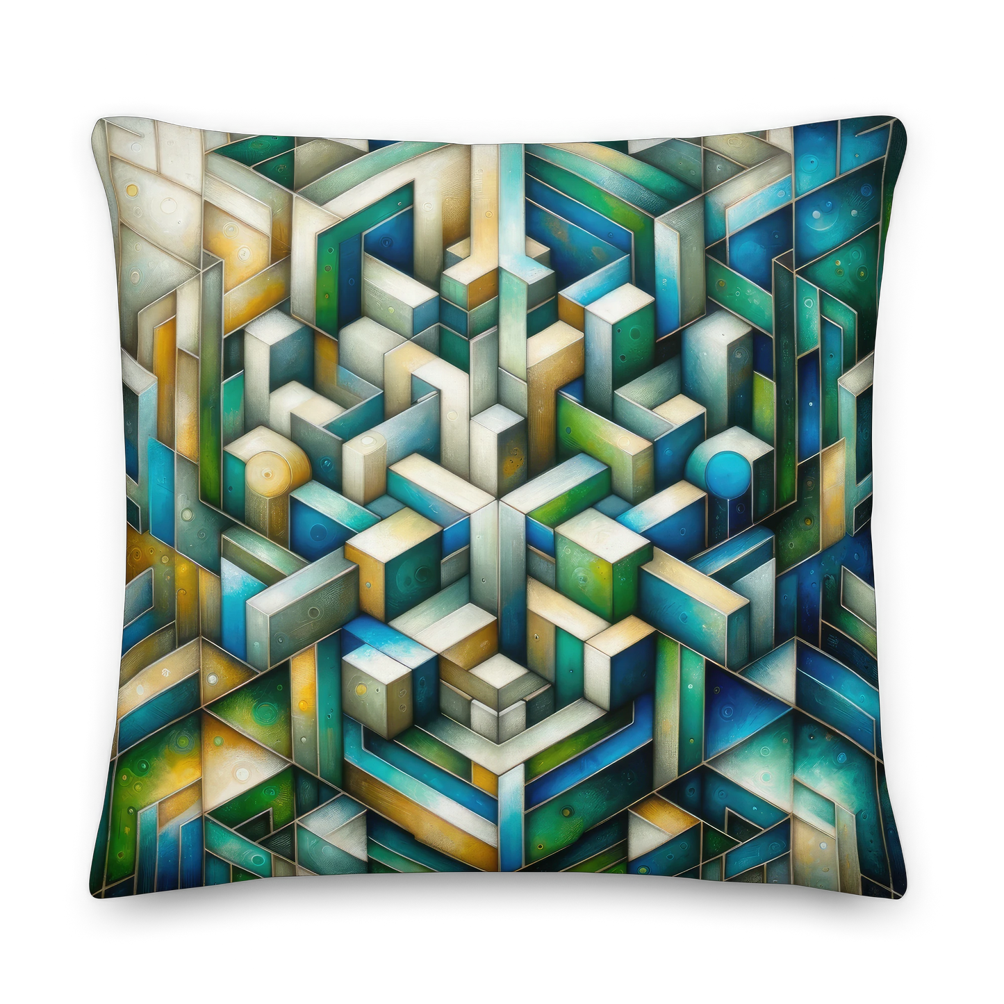 Abstract Art Pillow: Harmony in Complexity