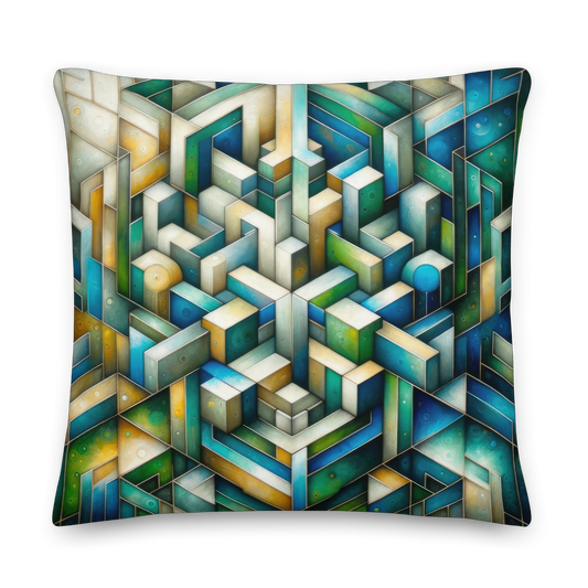 Abstract Art Pillow: Harmony in Complexity