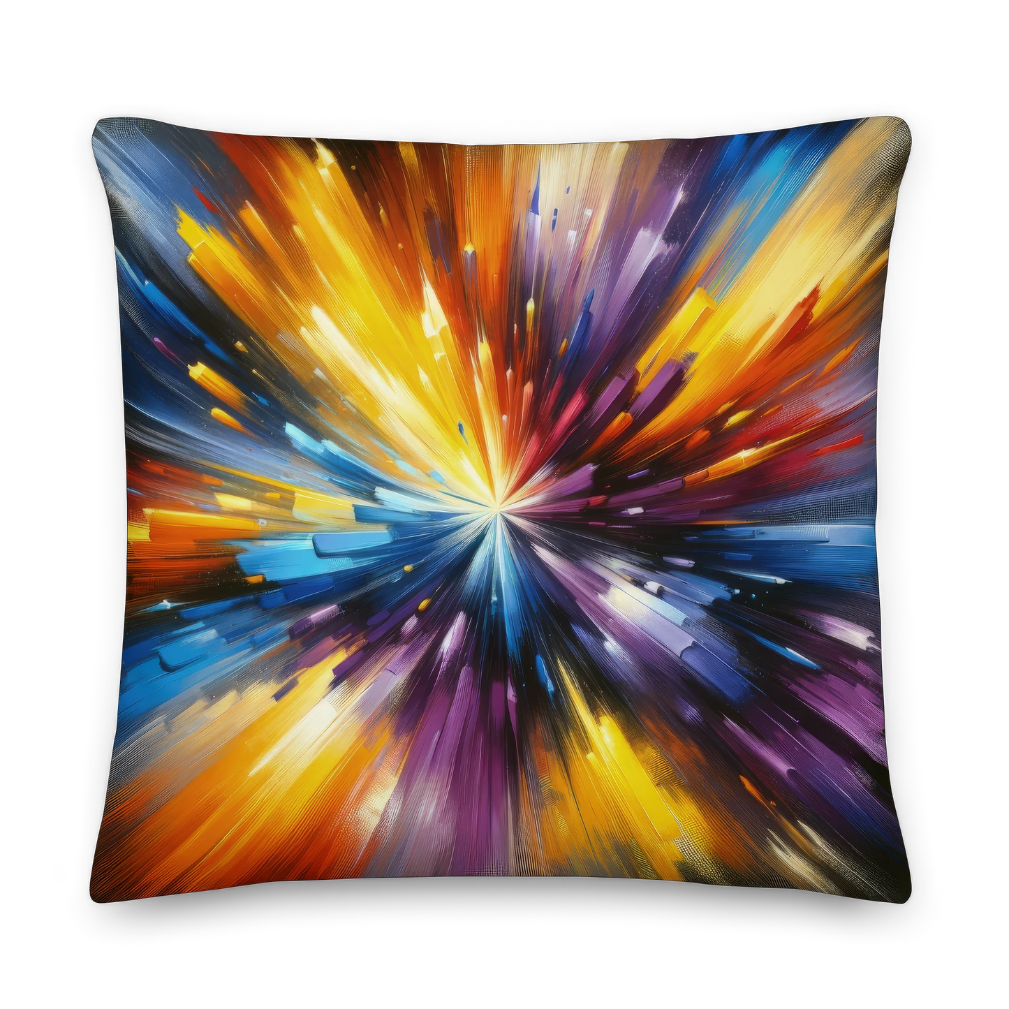 Abstract Art Pillow: Inquisitive Spectrum