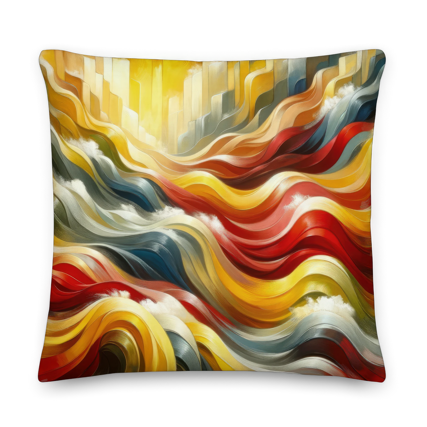 Abstract Art Pillow: Empowerment Waves