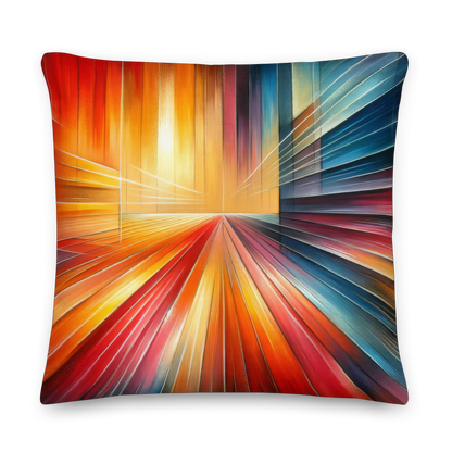 Abstract Art Pillow: Progressive Pulse