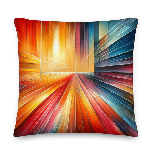Abstract Art Pillow: Progressive Pulse