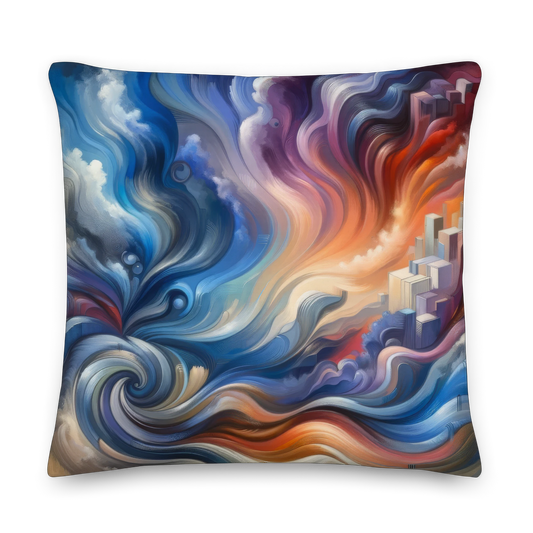 Abstract Art Pillow: Journey of Cognition