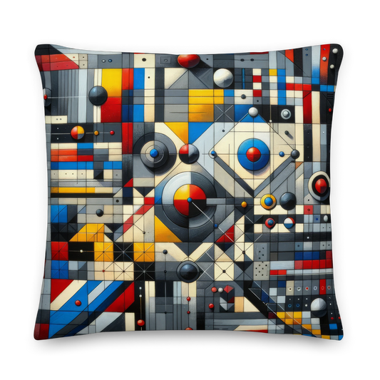 Abstract Art Pillow: Insightful Depths
