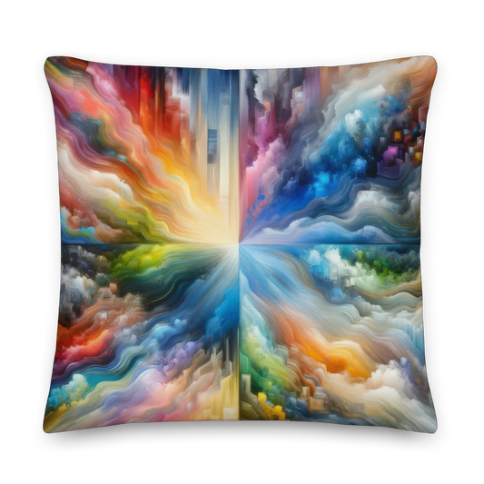 Abstract Art Pillow: Infinite Potential