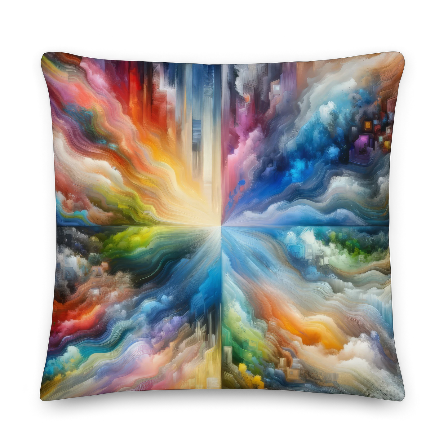 Abstract Art Pillow: Infinite Potential