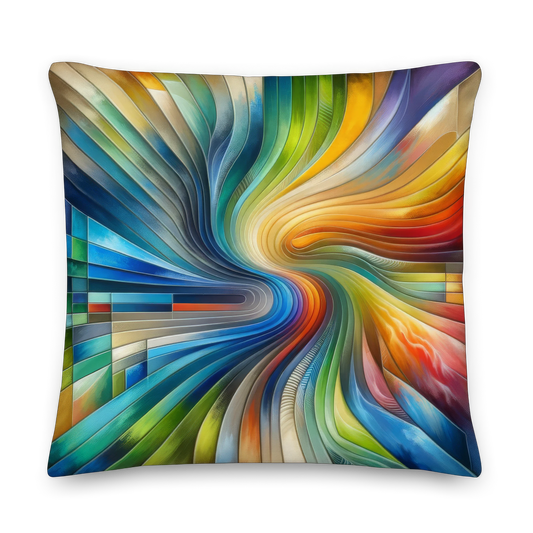 Abstract Art Pillow: Evolutive Spectrum