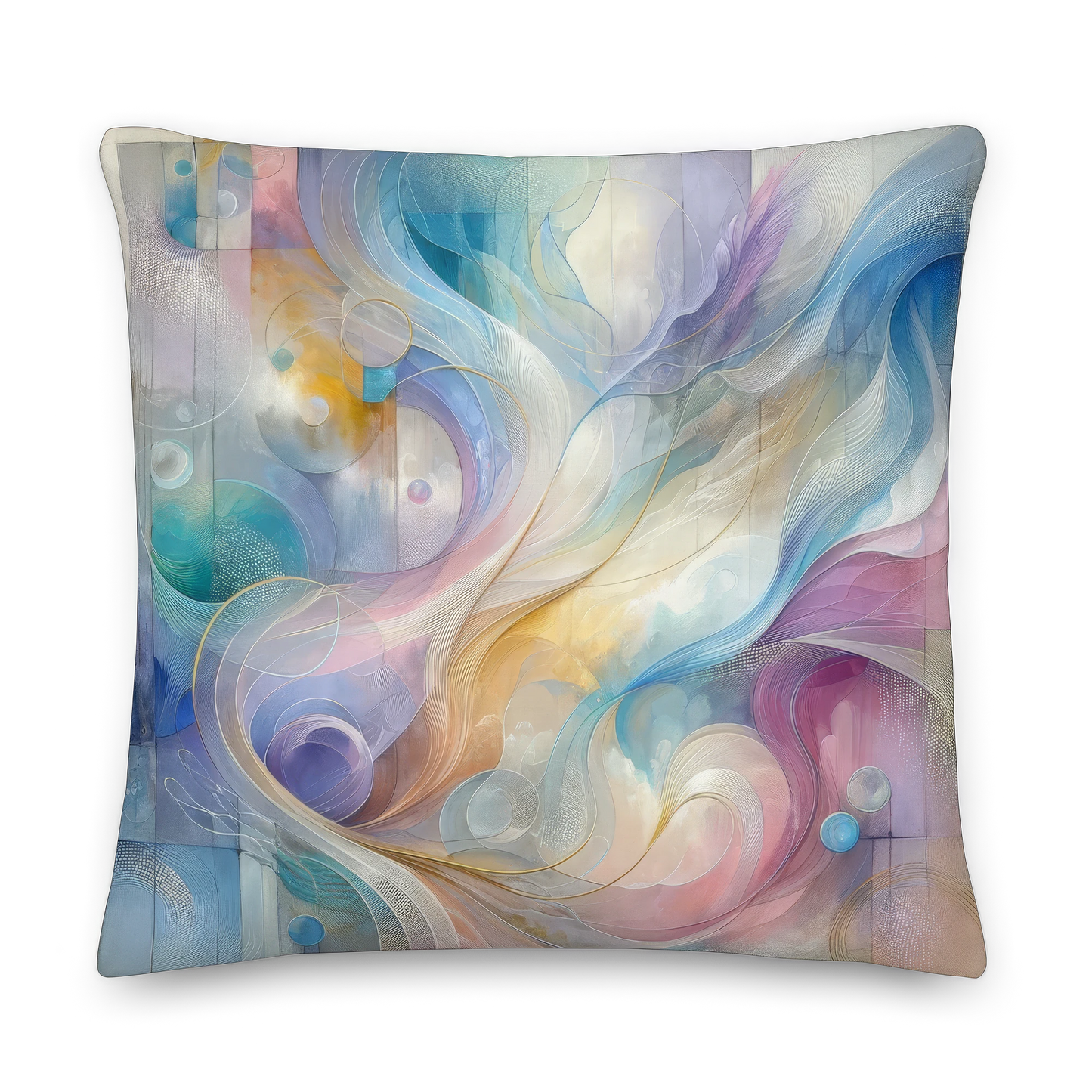 Abstract Art Pillow: Resonance of Realms