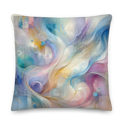 Abstract Art Pillow: Resonance of Realms