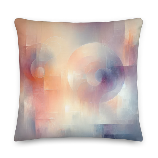 Abstract Art Pillow: Echoes of Empathy