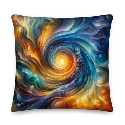 Abstract Art Pillow: Convergence of Consciousness