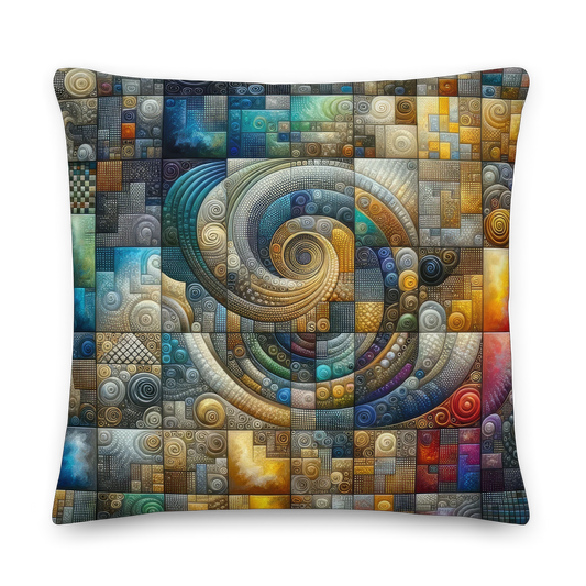 Abstract Art Pillow: Methodical Matrix