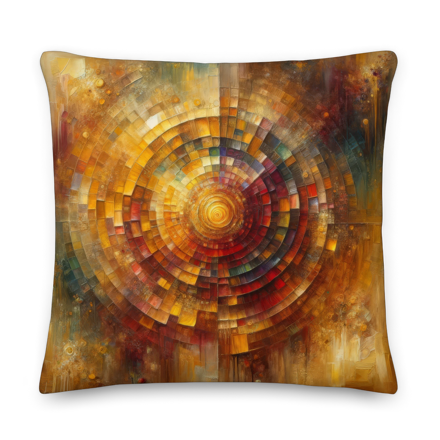 Abstract Art Pillow: Echoes of Gratitude