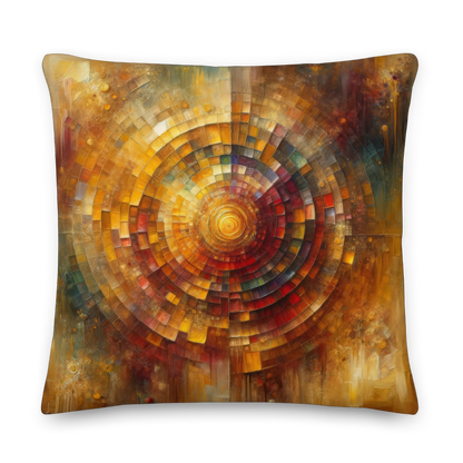 Abstract Art Pillow: Echoes of Gratitude