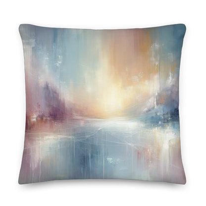 Abstract Art Pillow: Thankful Whispers