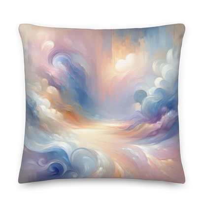 Abstract Art Pillow: Mindful Serenity